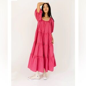 DAYMAKER DRESS // PINK GINGHAM *ZOCO EXCLUSIVE*- size Medium